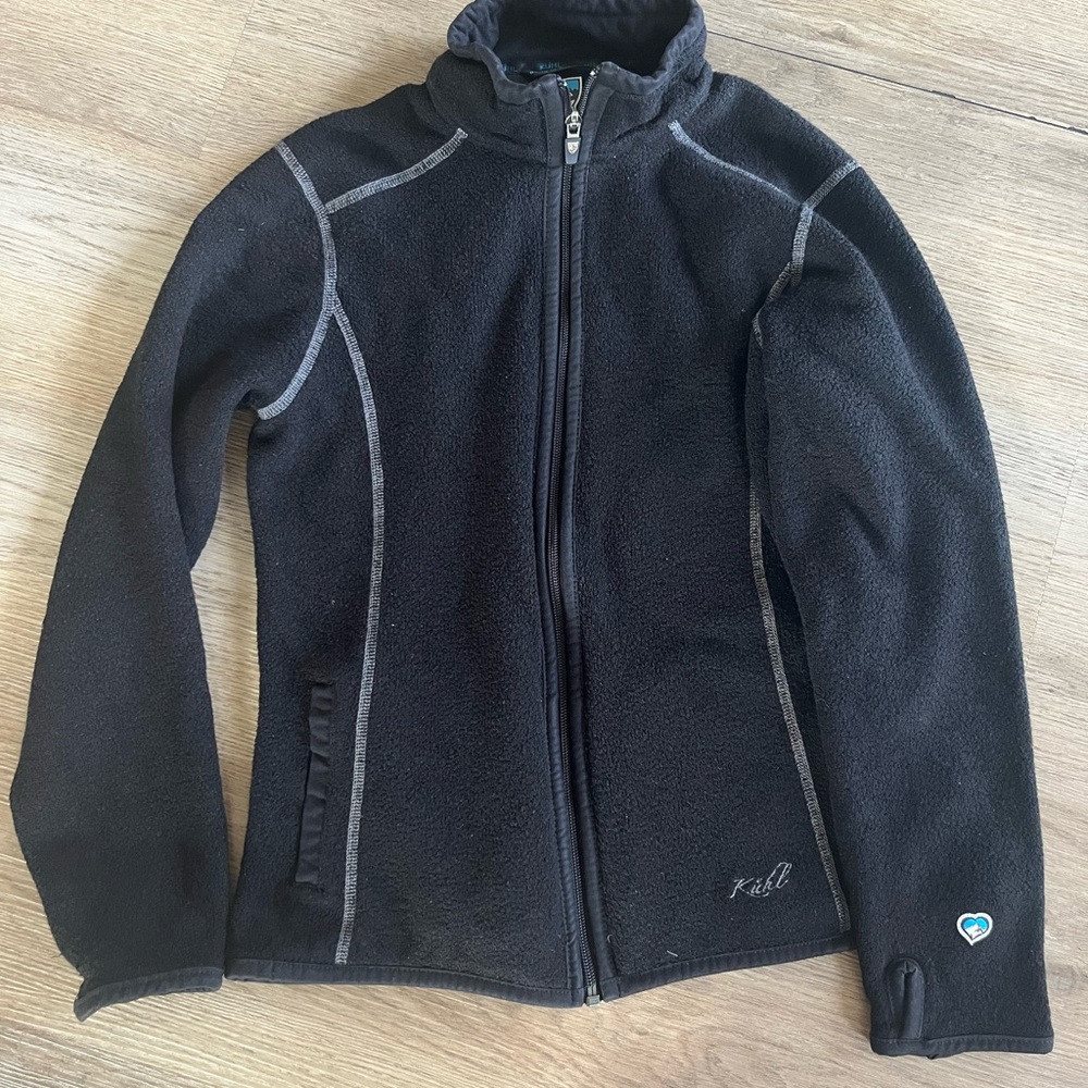 Kuhl Black and Gray Women's Fleece Jacket